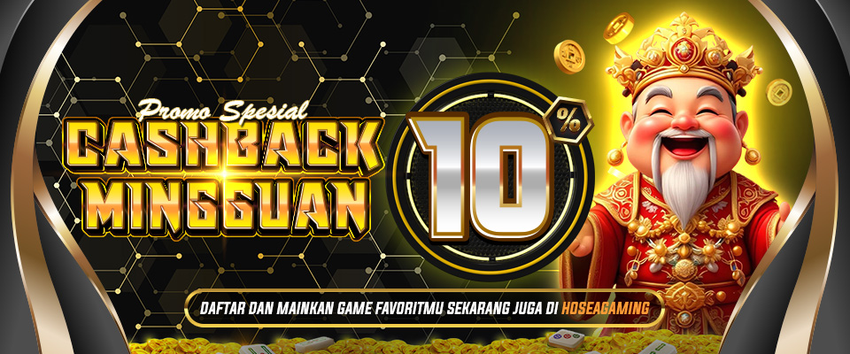 Bonus Cashback Mingguan 10%